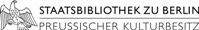 Logo Staatsbibliothek zu Berlin - Preußischer Kulturbesitz