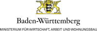 Logo: Ministerium für Wirtschaft, Arbeit  und Wohnungsbau Baden-Württemberg