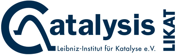 Logo: Leibniz-Institut für Katalyse e. V. an der Universität Rostock