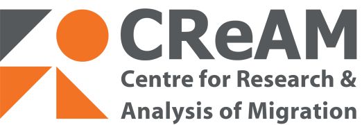 Logo: Centre for Research and Analysis of Migration (CReAM)  am University College London (UCL)