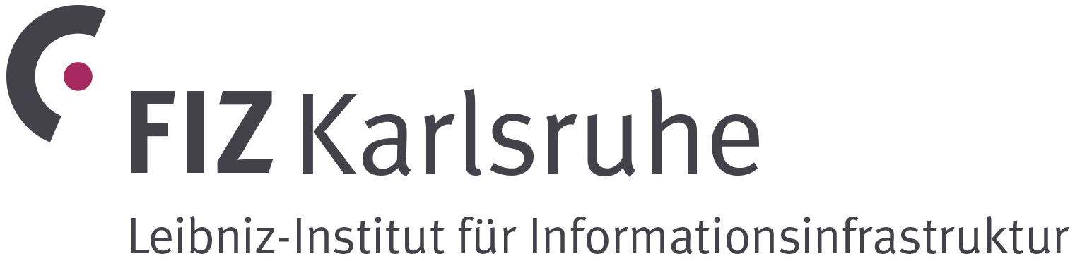 Logo: FIZ Karlsruhe – Leibniz-Institut für Informationsinfrastruktur GmbH