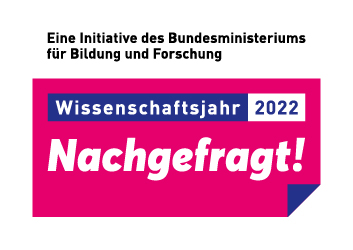 Logo: Wissenschaftsjahr 2022 - Nachgefragt!