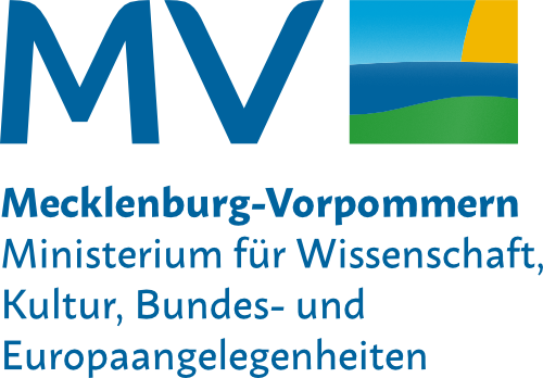 Logo: Ministerium für Wissenschaft, Kultur, Bundes- und Europaangelegenheiten Mecklenburg-Vorpommern