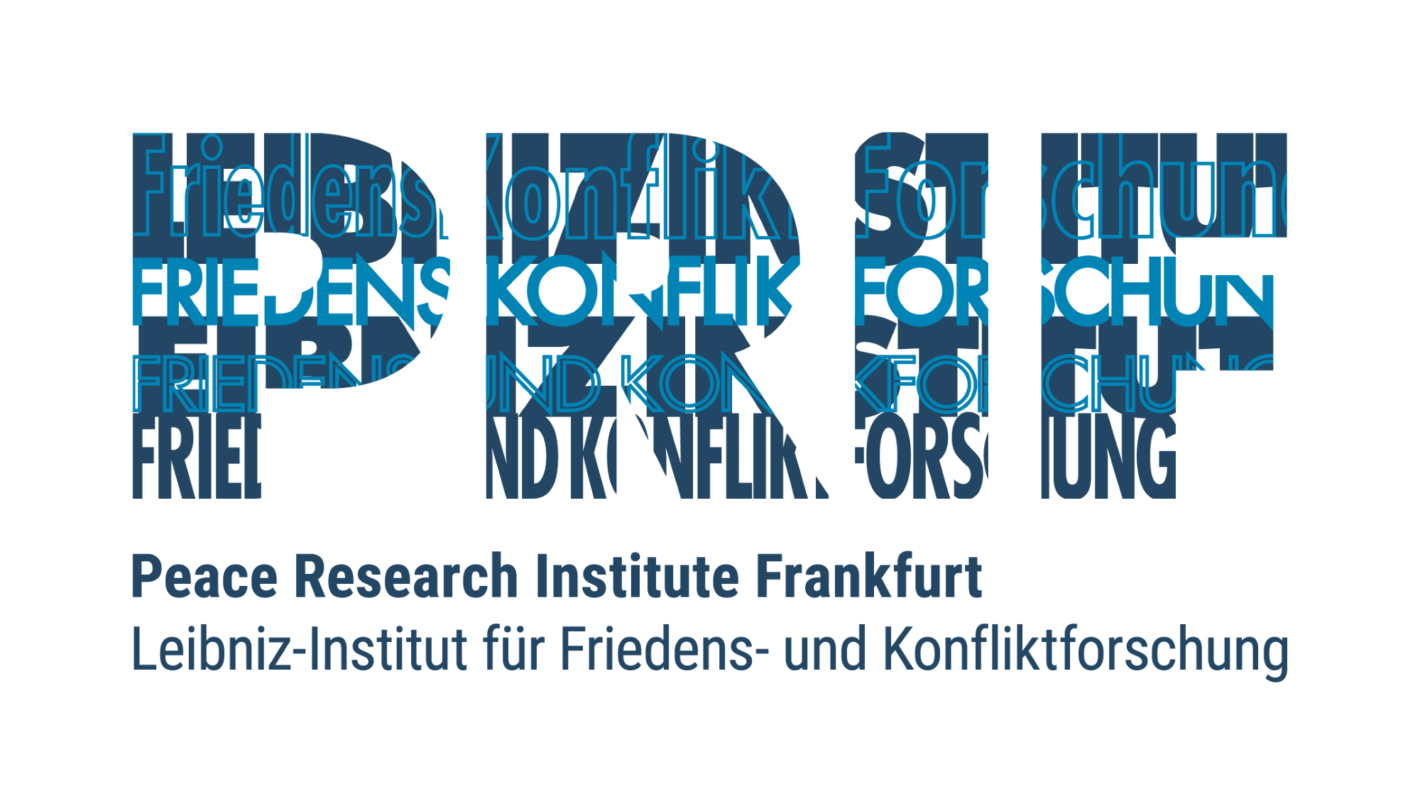 Logo: PRIF – Peace Research Institute Frankfurt / PRIF – Leibniz-Institut für Friedens- und Konfliktforschung 